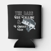 Largemouth Bass Gevist Quote Fisherman Beer Blikjeskoeler (Achterkant)