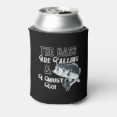 Largemouth Bass Gevist Quote Fisherman Beer Blikjeskoeler (Blikje Achterkant)