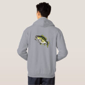 Largemouth bass Hoodie (Achterkant volledig)