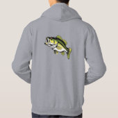 Largemouth bass Hoodie (Achterkant)