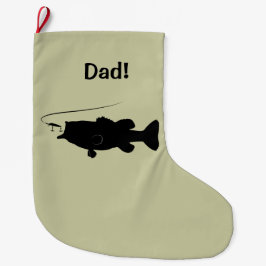 Largemouth Bass in Silhouette Name Grote Kerstsok