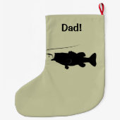 Largemouth Bass in Silhouette Name  Grote Kerstsok (Achterkant)