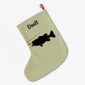 Largemouth Bass in Silhouette Name  Grote Kerstsok (Achterkant (Hangend))