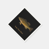 Largemouth Bass Jouw tekst Hier Vis Servet (Hoek)