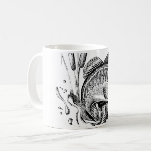 Largemouth bass koffiemok (Voorkant links)