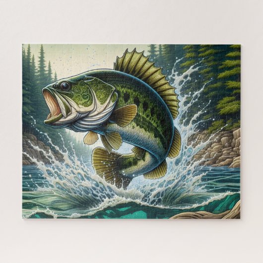 Largemouth Bass Legpuzzel (Horizontaal)