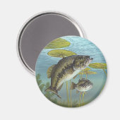Largemouth Bass Magneet (Voorkant / Achterkant)