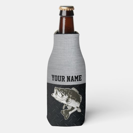 Largemouth Bass Mannen Flesjeskoeler (Fles Voorkant)