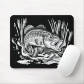 Largemouth bass muismat (Met muis)