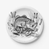Largemouth Bass Papieren Bordje (Voorkant)