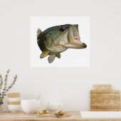 Largemouth Bass Poster (Keuken)