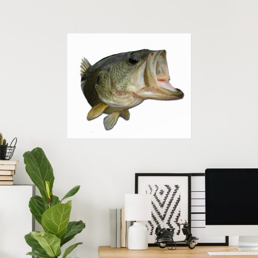Largemouth Bass Poster (Thuiskantoor)