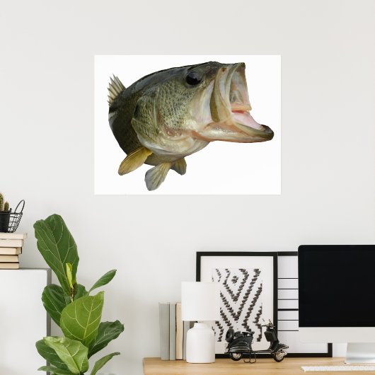 Largemouth Bass Poster (Thuiskantoor)