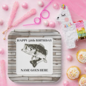 Largemouth Bass Rustic Vist buitenverjaardagen Papieren Bordje (Feest)