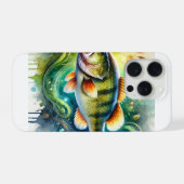 Largemouth Bass Serenity 310824AREF151 - Watercolo iPhone Hoesje (Achterkant horizontaal)