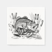 Largemouth Bass Servetten (Voorkant)