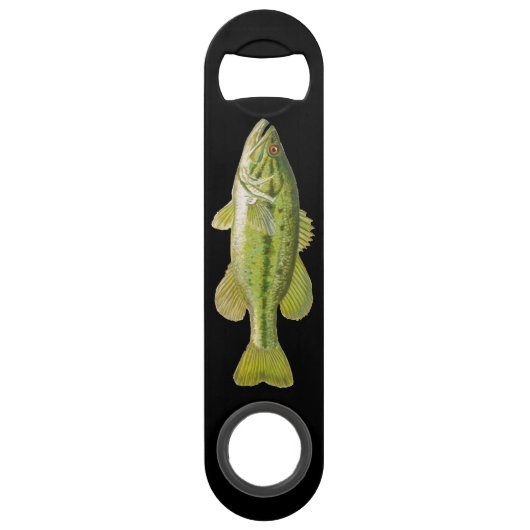 Largemouth bass speed flessenopener (Achterkant)