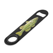 Largemouth bass speed flessenopener (Achterkant Gekanteld)