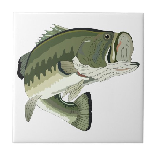 LARGEMOUTH BASS TEGELTJE (Voorkant)