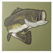 Largemouth Bass Tegeltje (Voorkant)