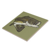 Largemouth Bass Tegeltje (Zijkant)
