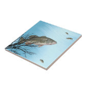 LARGEMOUTH BASS-TILE TEGELTJE (Zijkant)