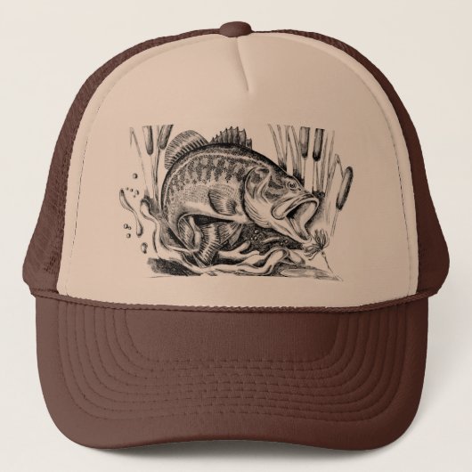Largemouth Bass Trucker Pet (Voorkant)