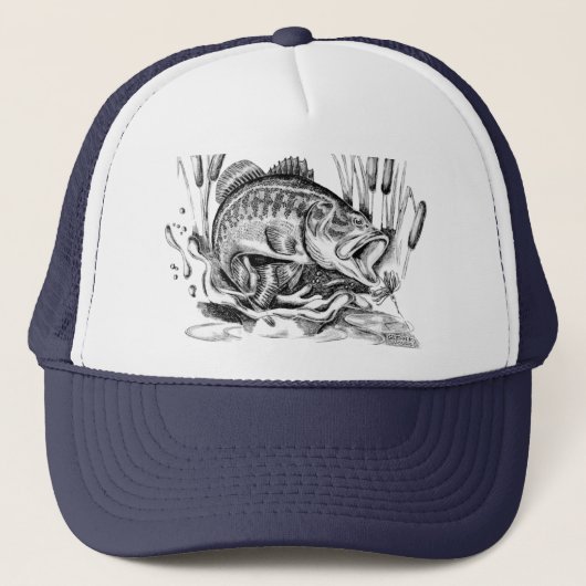 Largemouth bass trucker pet (Voorkant)