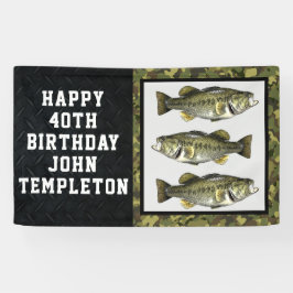Largemouth Bass Vist Cool Mannen Birthday Camo B Spandoek