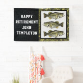 Largemouth Bass Vist Cool Mannen Retirement Camo Spandoek (Insitu)