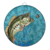 Largemouth Bass Vist Dart Board Dartbord (Voorkant)