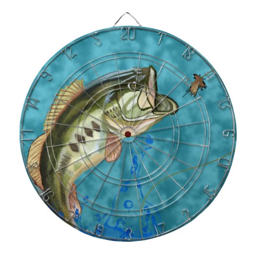 Largemouth Bass Vist Dart Board Dartbord (Voorkant)