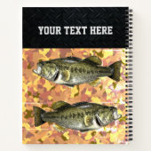 Largemouth Bass Vist logboek Notitieboek (Achterkant)