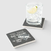 Largemouth Bass Vist Quote Onderzetter (Zijkant)