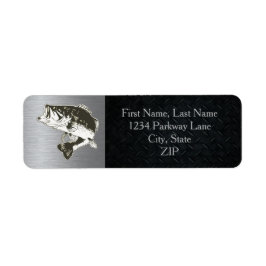 Largemouth Bass Vist Return Address Labels