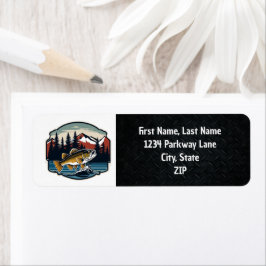 Largemouth Bass Vist Return Address Labels