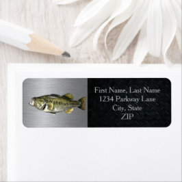 Largemouth Bass Vist Return Address Labels
