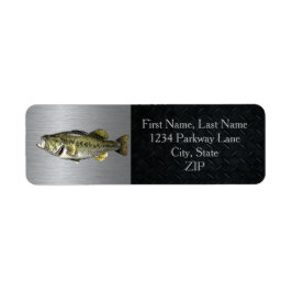 Largemouth Bass Vist Return Address Labels