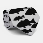 Largemouth Bass Vist sjabloon Stropdas (Opgerold)