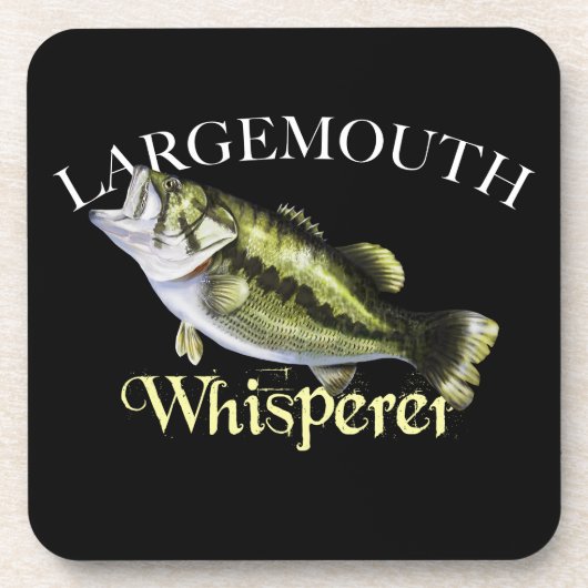 Largemouth Bass Whisperer Bier Onderzetter (Voorkant)