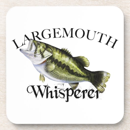 Largemouth Bass Whisperer Bier Onderzetter (Voorkant)