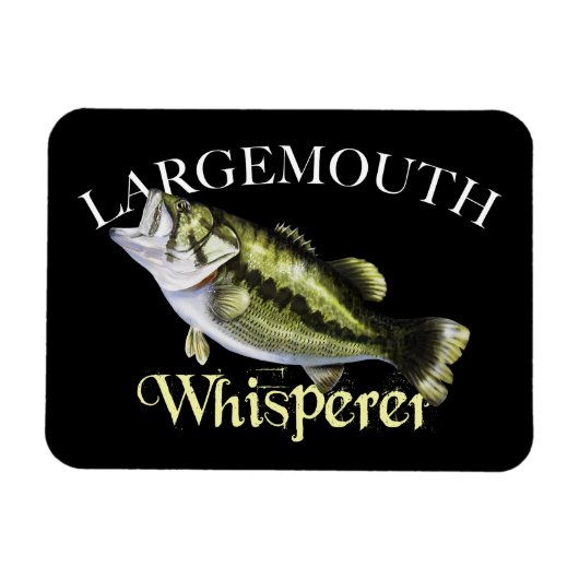 Largemouth Bass Whisperer Magneet (Horizontaal)