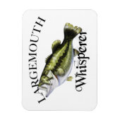 Largemouth Bass Whisperer Magneet (Verticaal)