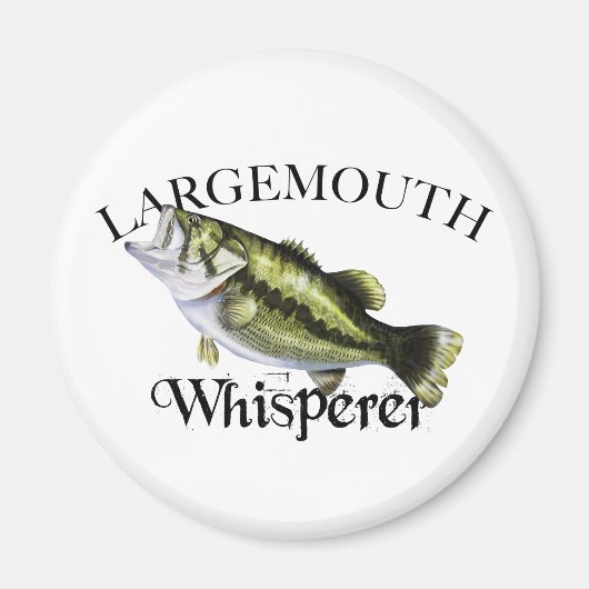 Largemouth Bass Whisperer Magneet (Voorkant)