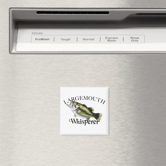 Largemouth Bass Whisperer Magneet (Insitu (Vaatwasser))