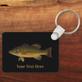 Largemouth Bass Your Text Here Fish Sleutelhanger