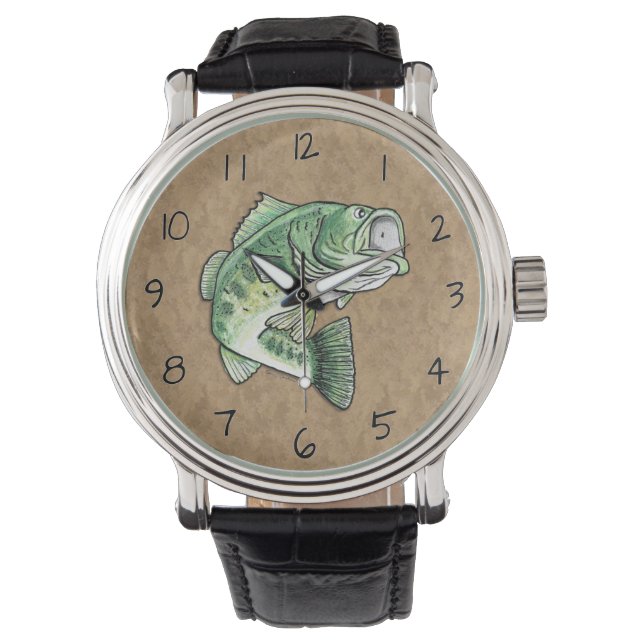 Largemouth Jumping Bass Horloge (Voorkant)
