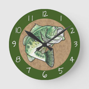 Largemouth Jumping Bass Vist Ronde Klok
