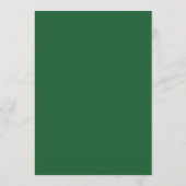 Larger Menu Card - Emerald Green & Gold (Achterkant)