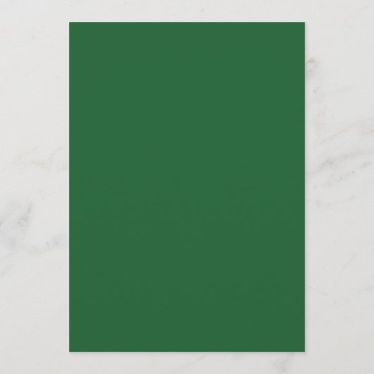 Larger Menu Card - Emerald Green & Gold (Achterkant)